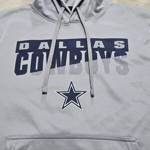 Dallas Cowboys Gray Hoodie New Era NFL Team Apparel Combine Authentic Sz M